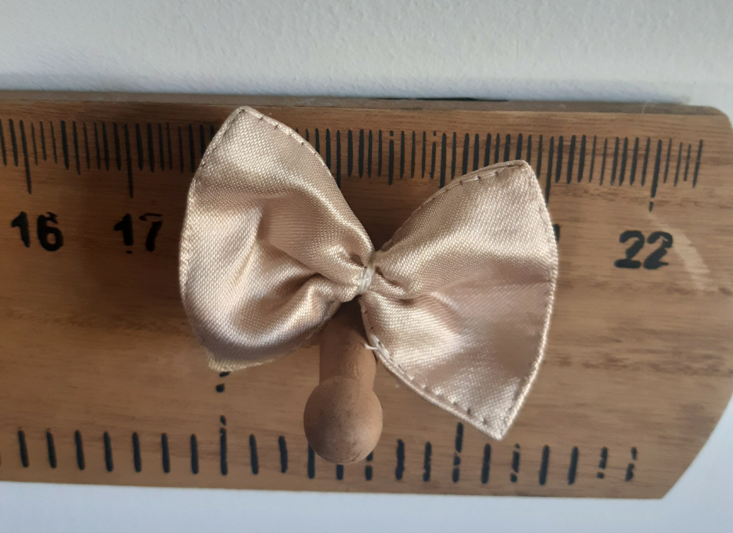 barrette en soie creme