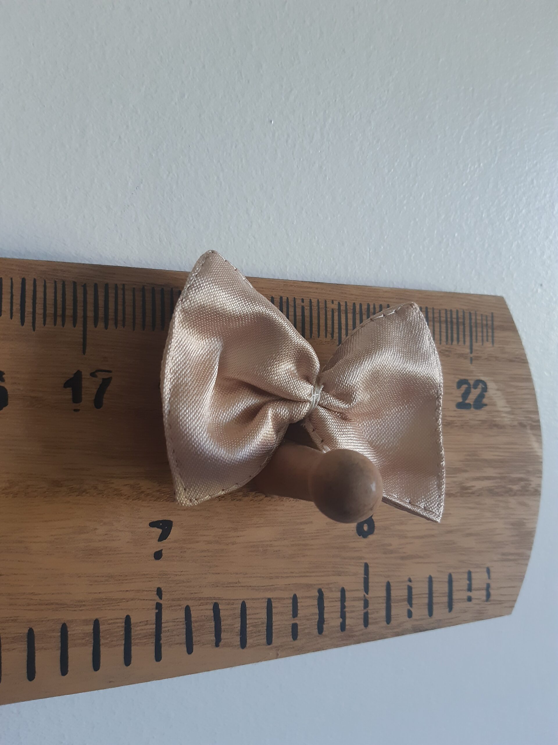 barrette en soie creme – Image 4